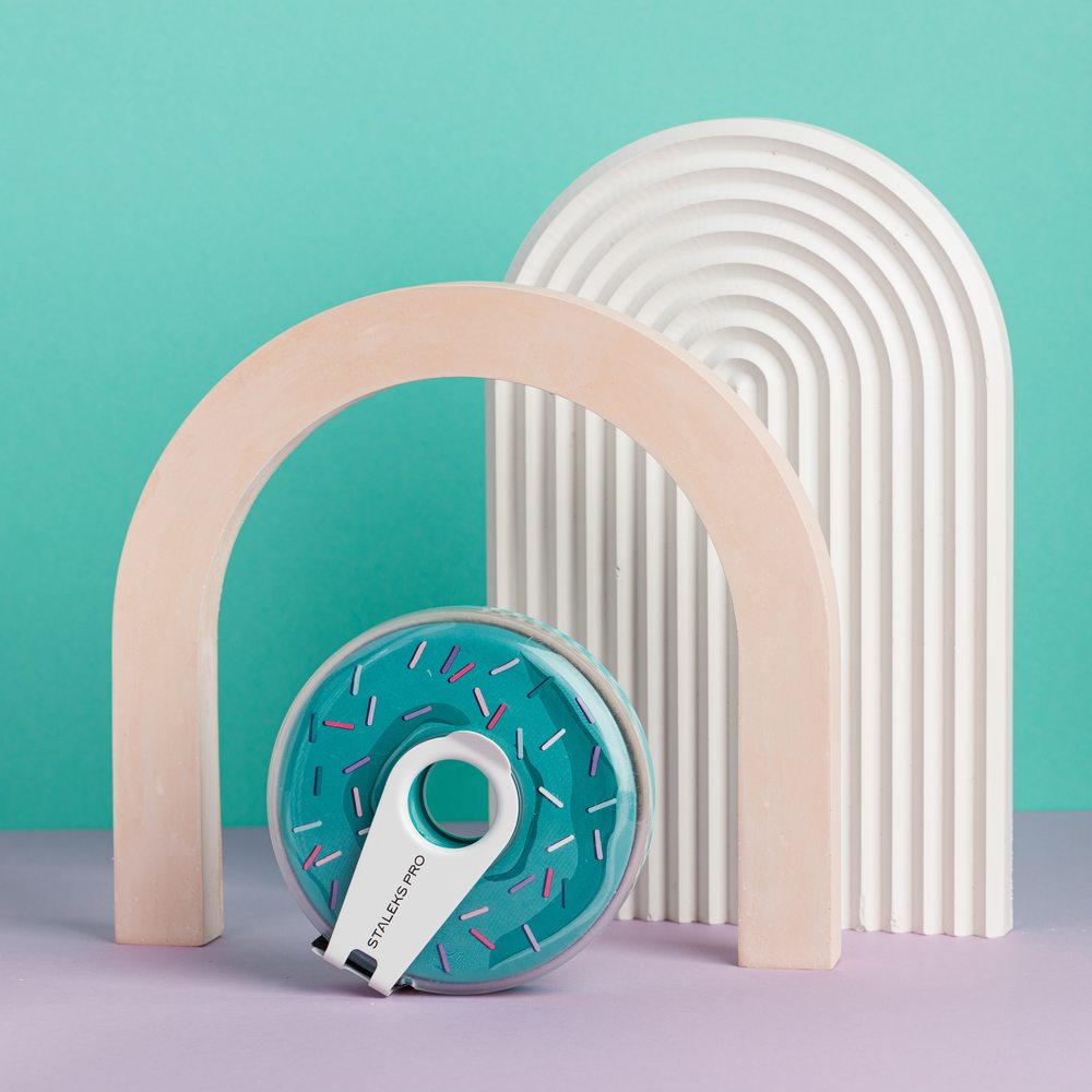 AT-100 Сменный файл-лента в пластиковой катушке Bobbinail STALEKS PRO 100 грит