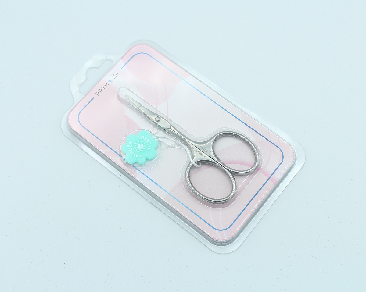 NAZNICY-02, Ножницы маникюрные закругленные для ногтей большие кольца Pryhoza