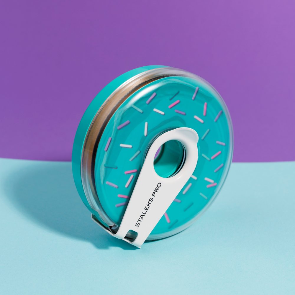 AT-100 Сменный файл-лента в пластиковой катушке Bobbinail STALEKS PRO 100 грит