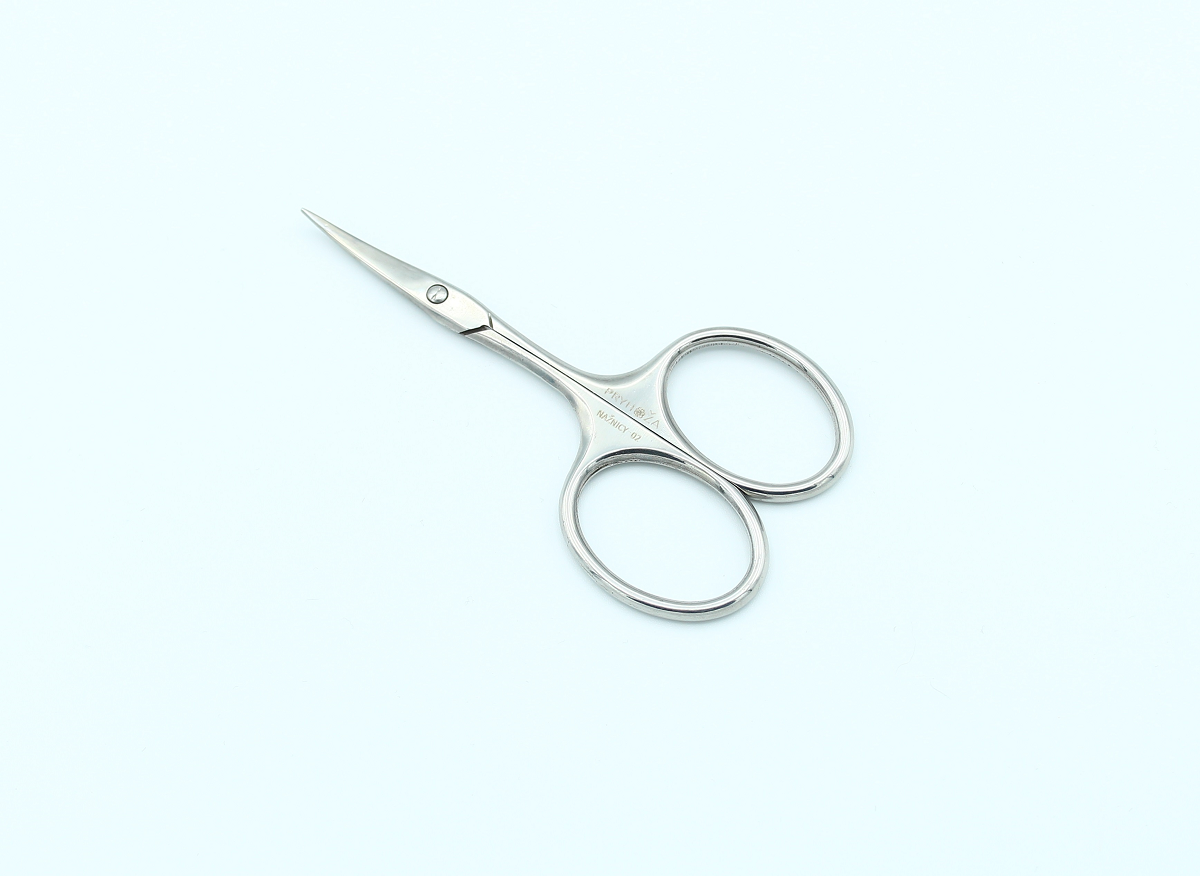 NAZNICY-02, Ножницы маникюрные закругленные для ногтей большие кольца Pryhoza