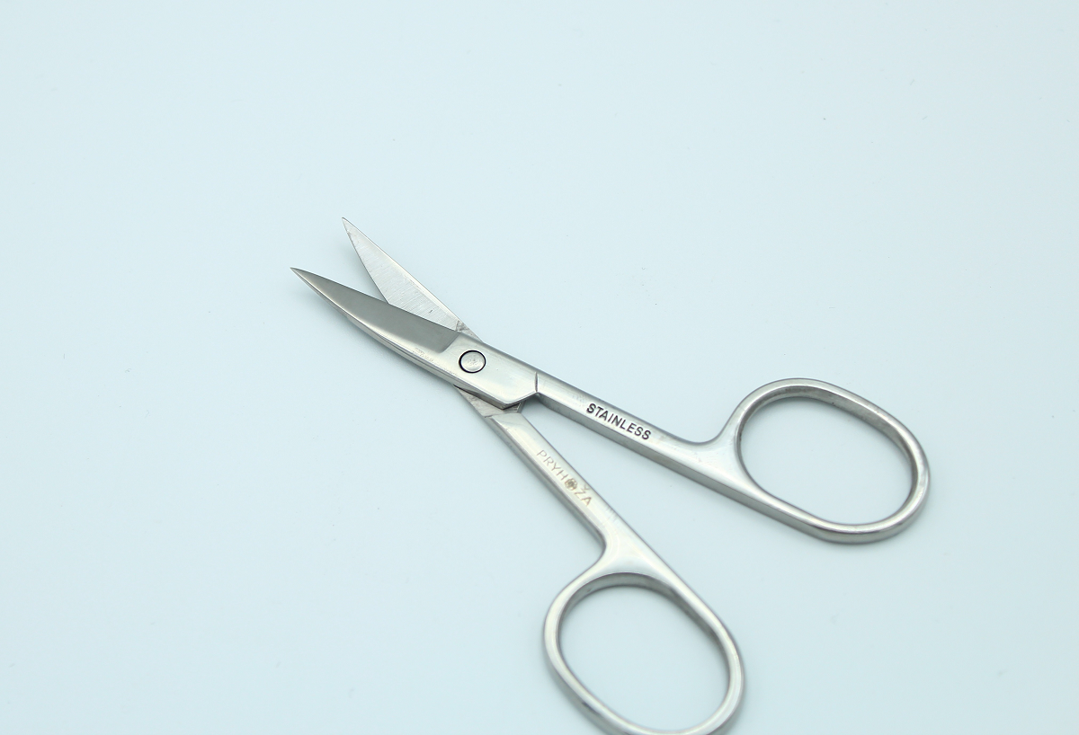 NAZNICY-03, ножницы маникюрные закругленные для ногтей широкие Pryhoza