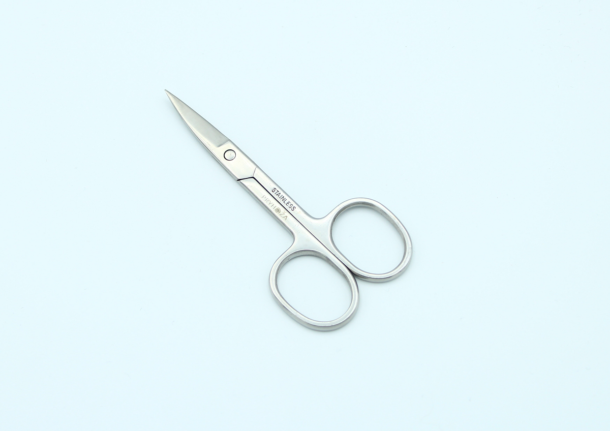 NAZNICY-03, Ножницы маникюрные закругленные для ногтей широкие Pryhoza