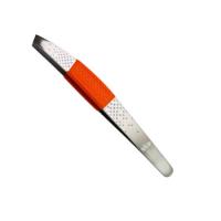 266 Пинцет скошенный с резиновой вставкой Mertz