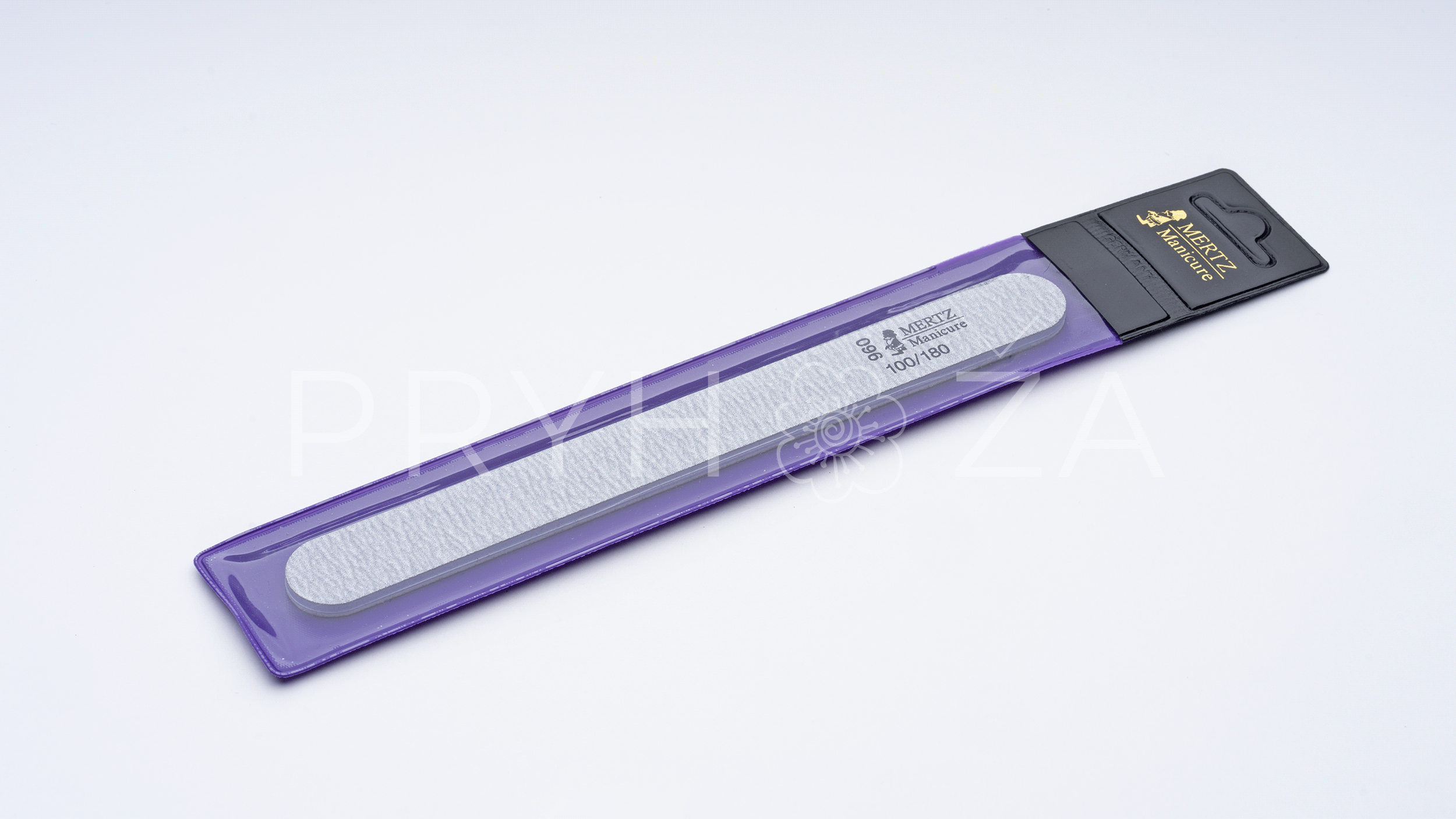960 Пилка для ногтей прямая серая Mertz
