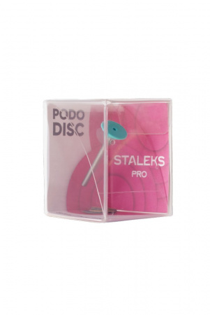 PPDset-10 Диск педикюрный пластиковый Staleks PODODISC Expert PRO ХS в комплекте с сменным файлом 180 грит 5 шт (10 мм)